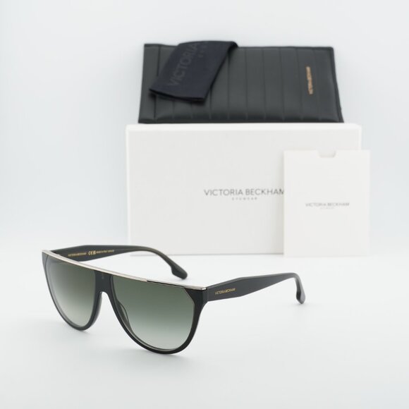Victoria Beckham VB682S 305 Aviator Sunglasses – Green/Smoke main image 7
